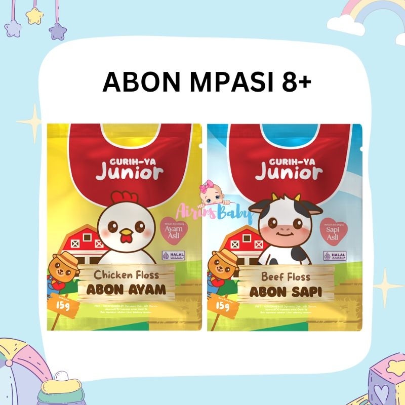 

ABON GURIHYA JUNIOR 15GR ABON SAPI GURIHYA ABON AYAM GURIHYA GURIH-YA ABON MPASI ABON BAYI ABON NON MSG ABON ANAK SNACK MPASI