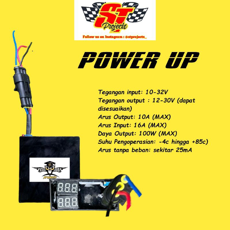 Power Up - ST Projects || Stabilizer Aki, Penguat Arus, ECU / CDI