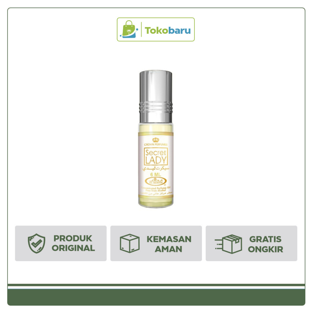 Parfum Al Rehab Secret Lady 6ml / Minyak Wangi Aroma Secret Lady Original Parfume