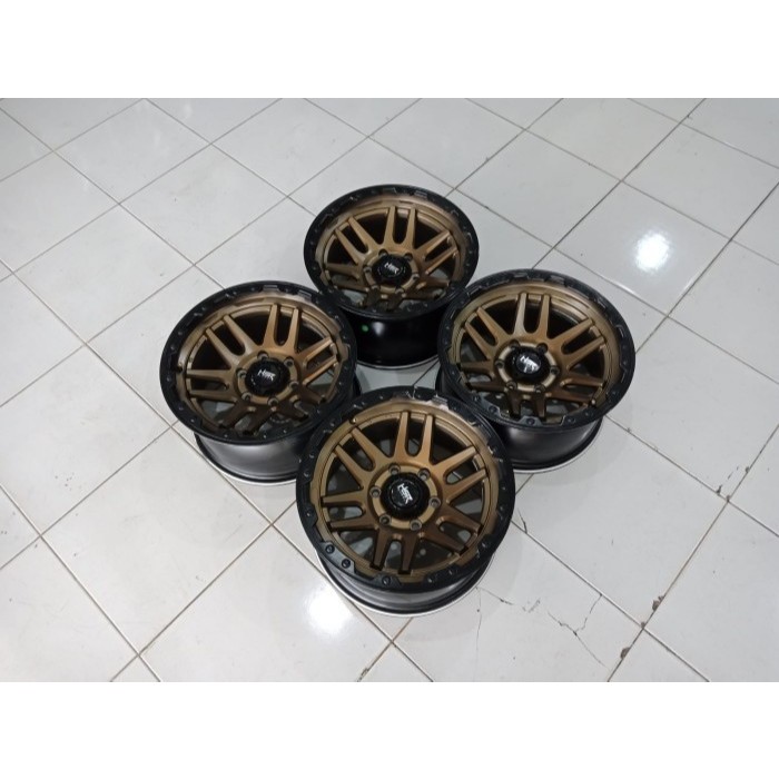 VELG MOBIL SEKEN BEKAS FORTUNER R17 LUBANG 6 HSR MC-803 R17X9 H6X139,7 ET0 COCOK,PAJERO,HILUX DC ,TR