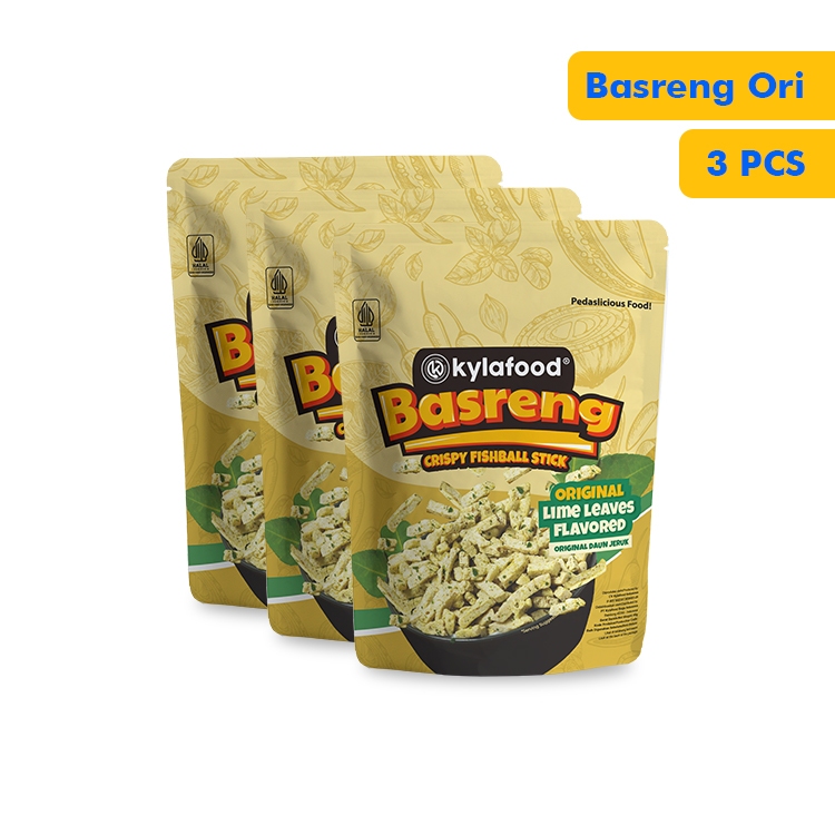 

Kylafood basreng original daun jeruk isi 3 pcs (80gr)
