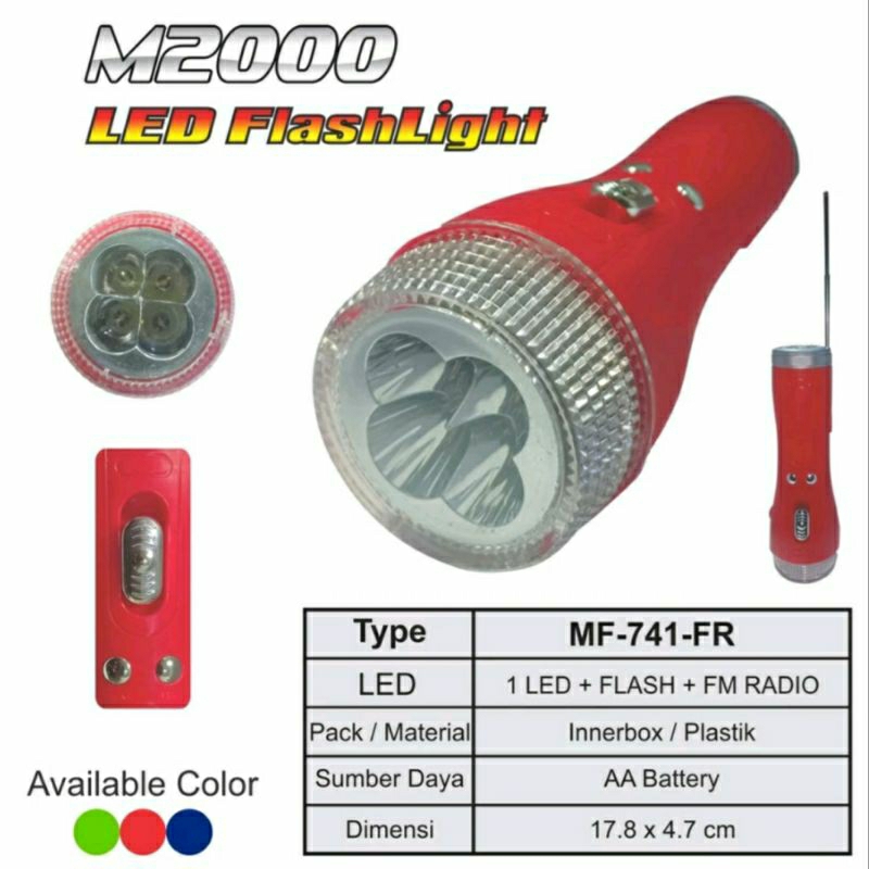 #KarensMart Senter LED FlashLight M2000