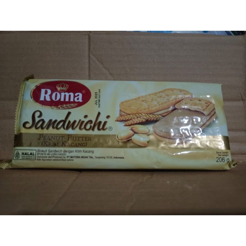 

biskuit sandwich roma rasa peanut butter