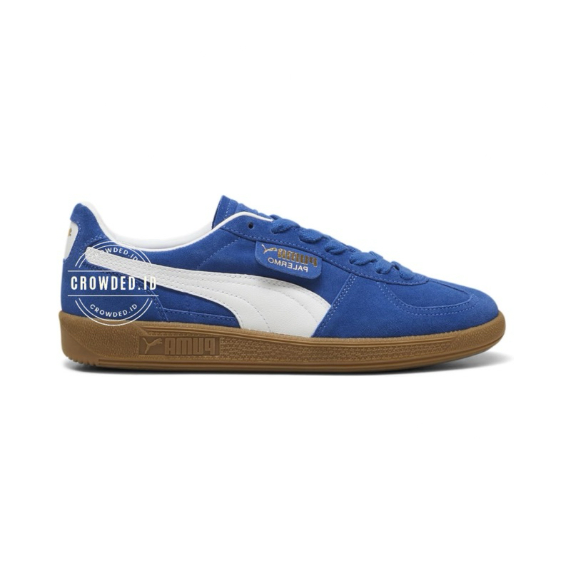 (CWD) Puma Palermo Cobalt Greze White//Leather Black//Alpine Snow//Green Yellow