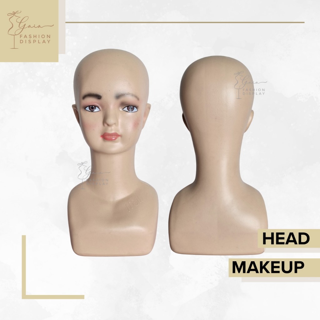 Patung Kepala Plastik Anak / Manekin Kepala Anak/Display Aksesories Hijab Turban Anak (BH)