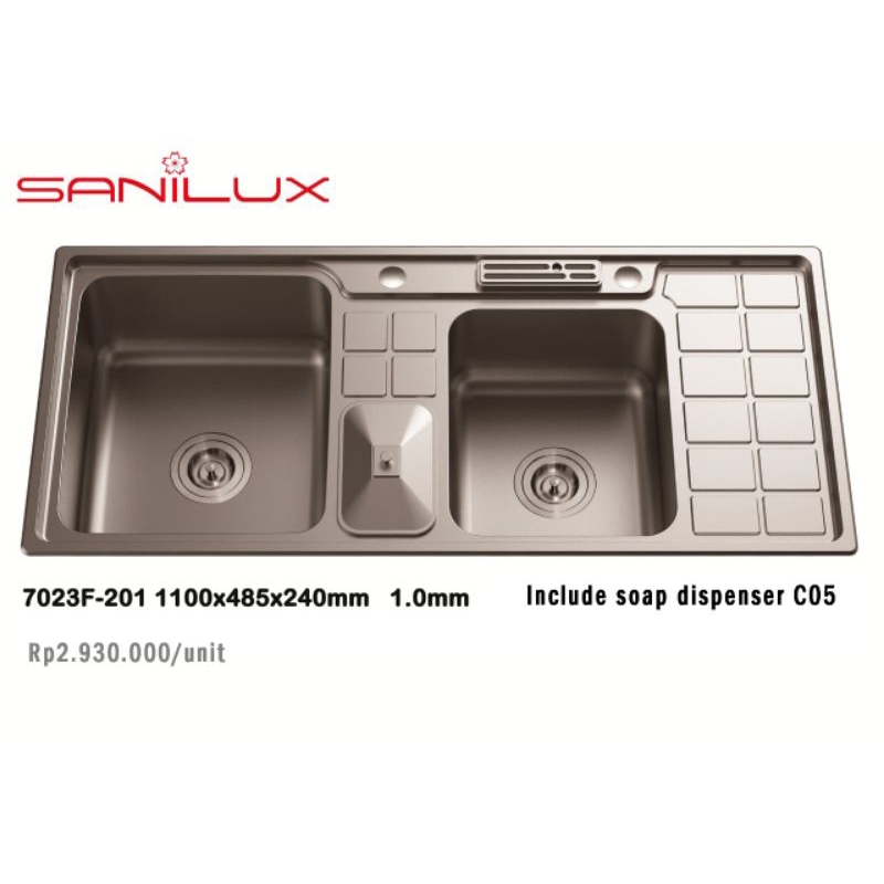 bak cuci piring 2Lubang