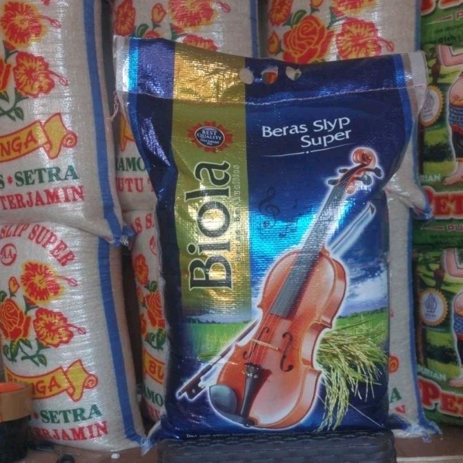 

beras cap biola 10kg mutu terjamin pulen enak