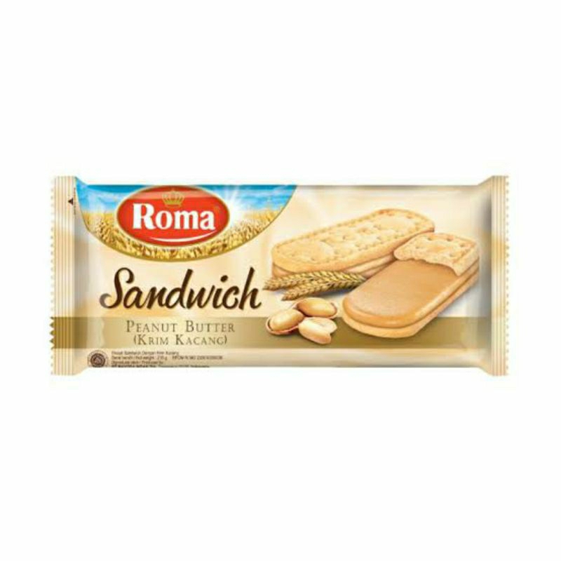 

Roma Sandwich Peanut Butter 216gr