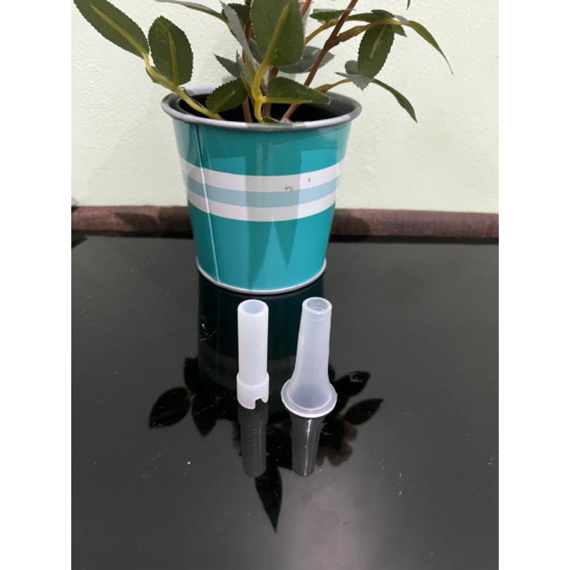 Kepala sedotan bening dan karet bawah sedotan untuk botol 1 liter dan 2 liter