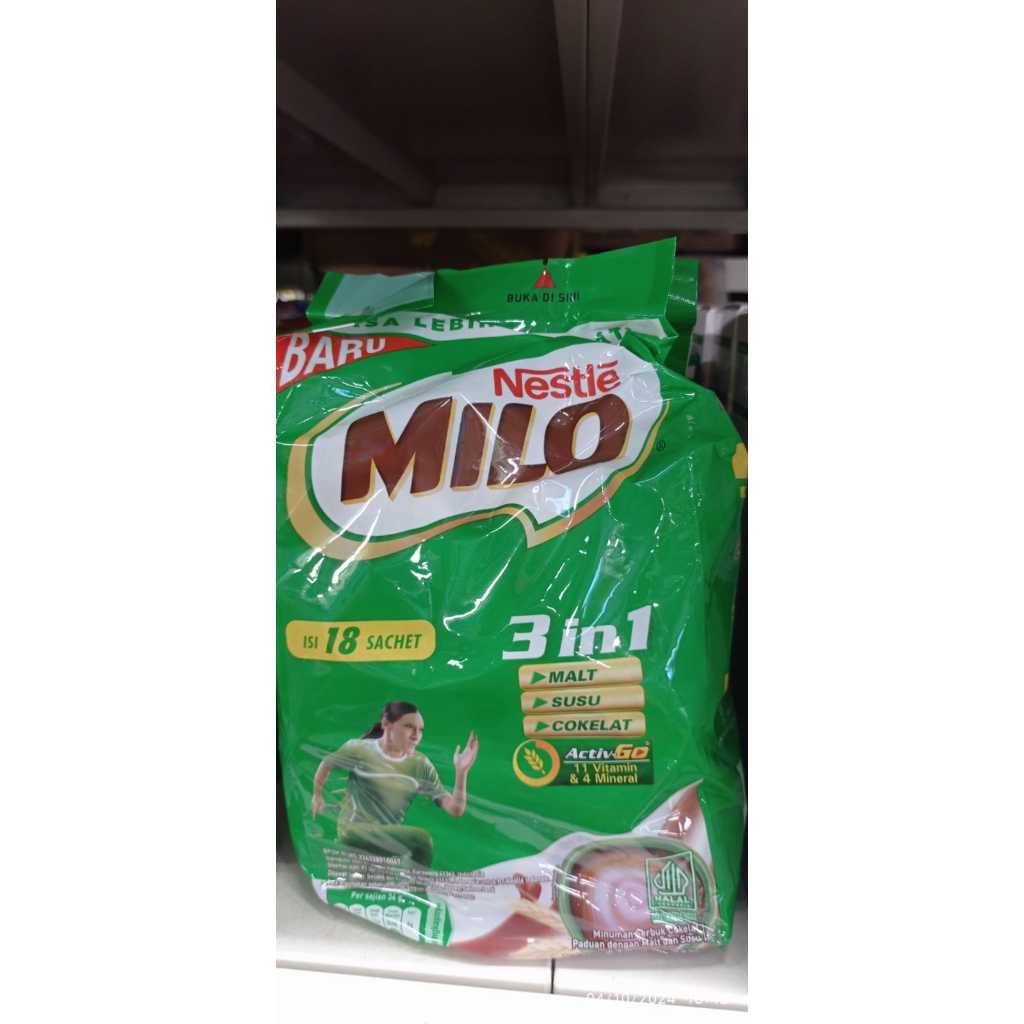 

MILO HEALTY DRINK 3 IN 1 ACTIGEN-E BAG 18X34GR - PER PACK