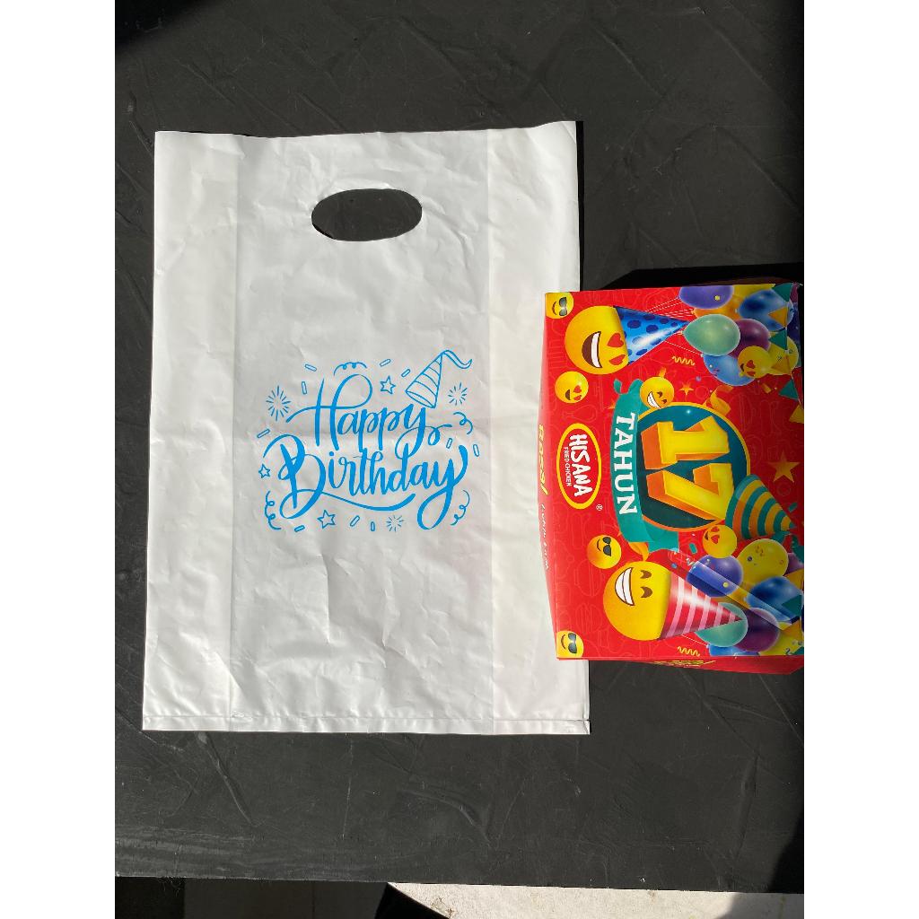 

isi 10pcs - Kantong plastik Happy Birthda plastik happy bday plastik ulang tahun plastik bingkisan plastik kue makanan snack ringan