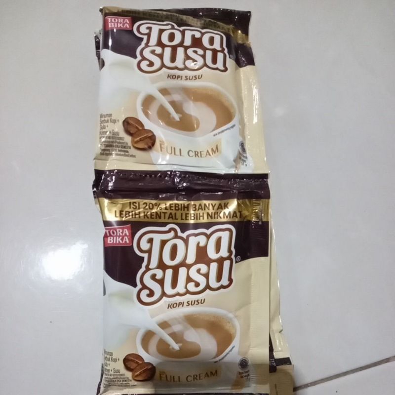 

Tora bika susu 1 renceng isi 10 sachet