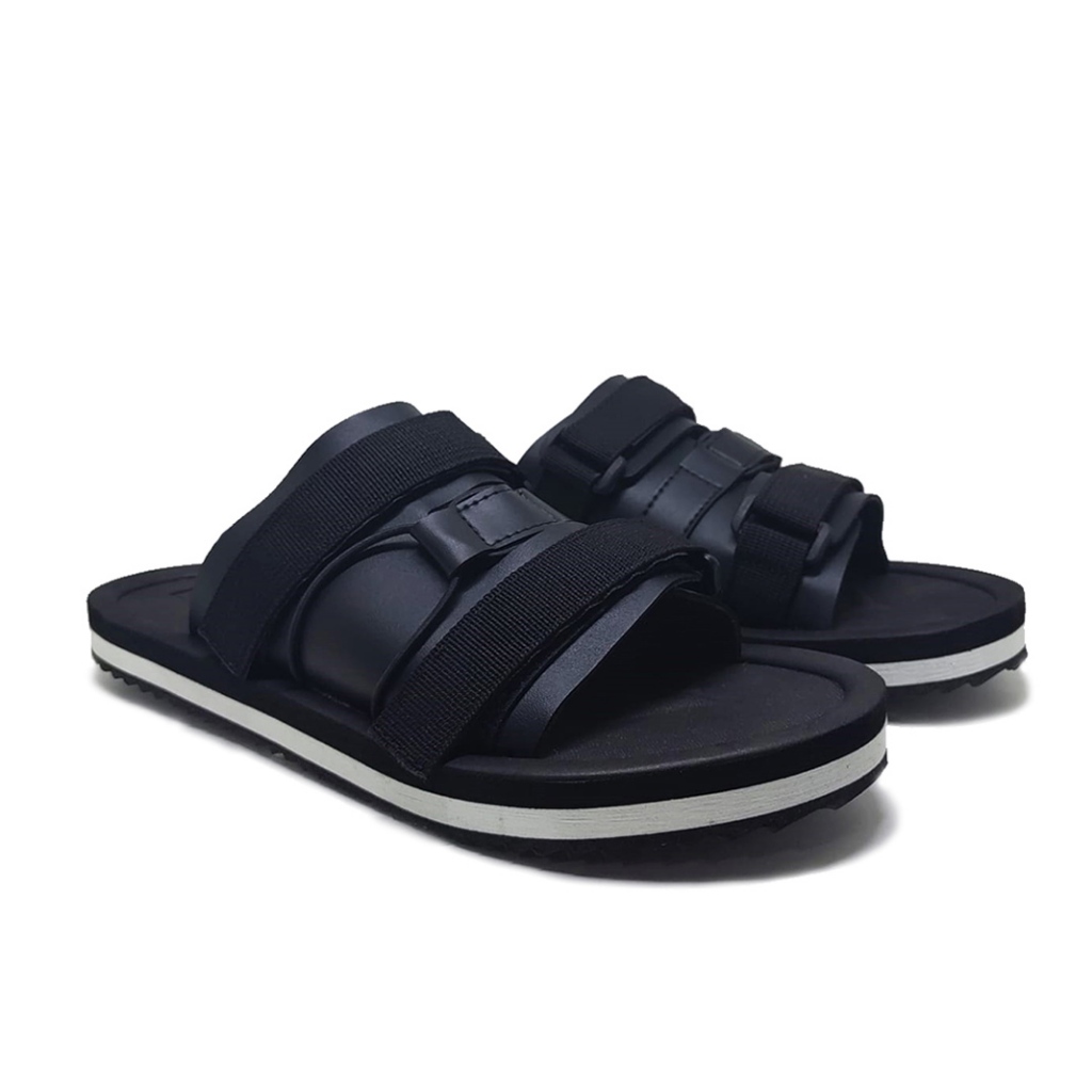 Douglas Black - Sepatu Sandal Pria Gunung Outdoor / Sendal Hikking Cowok Big Size Jumbo