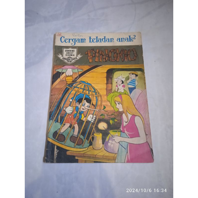 buku original cergam teladan anak-anak - Pinokio