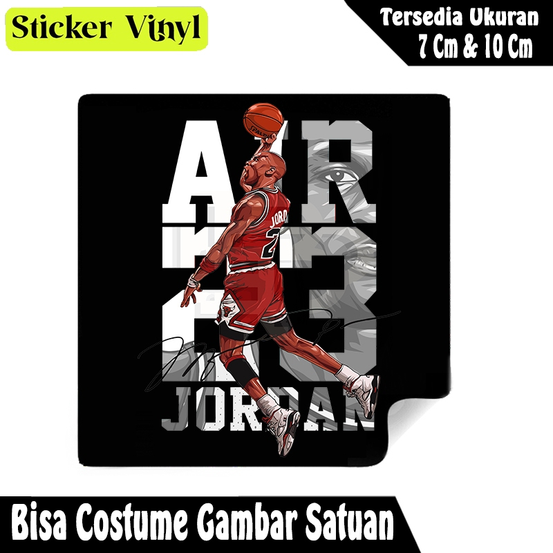 

Radit667 Stiker Sticker Pemain Basket Michael Jordan 23 Bahan Vynil Tahan Air Bisa Custom Gambar