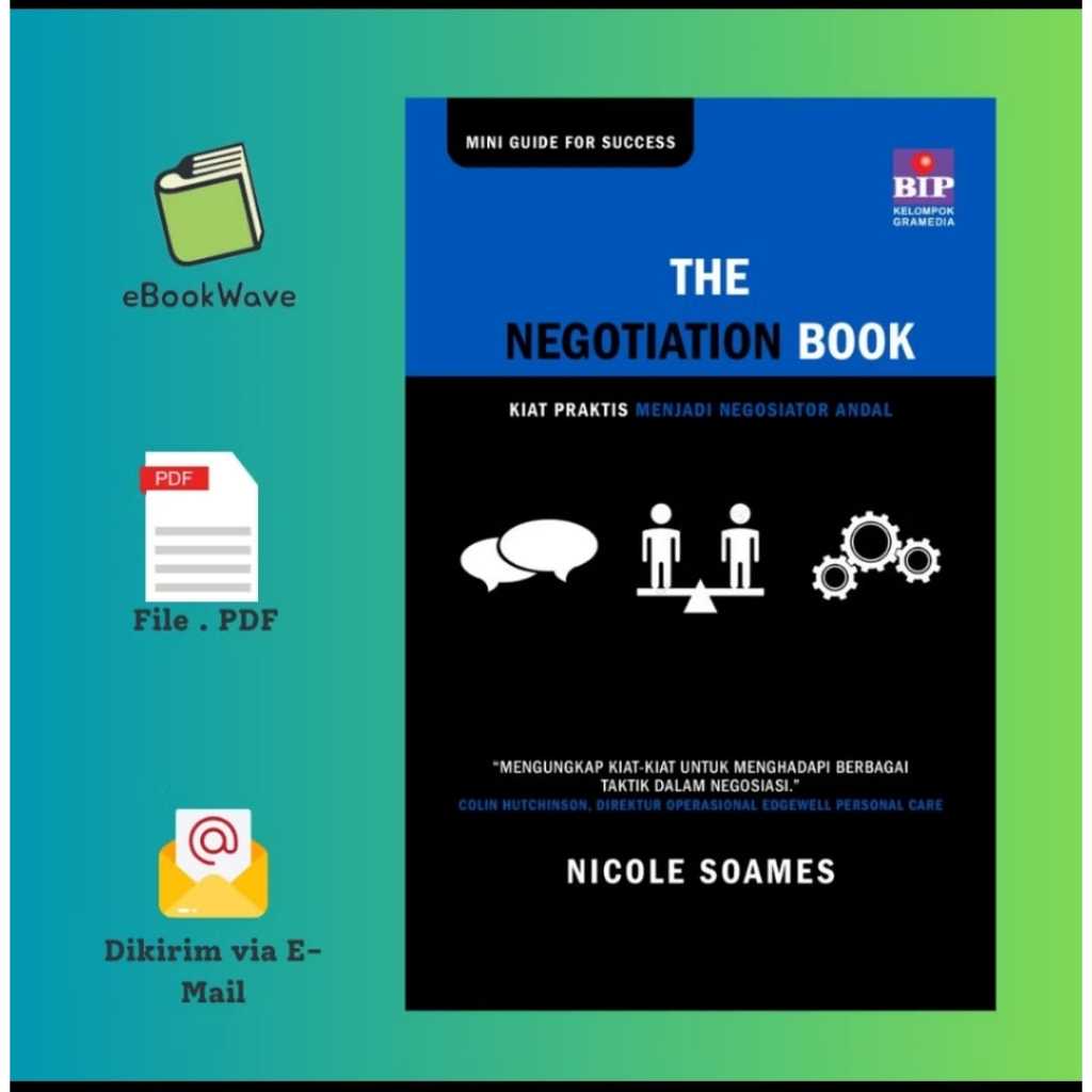

The Negotiation Book by Nicole Soames Book BEST SELLER (Bahasa Indonesia)