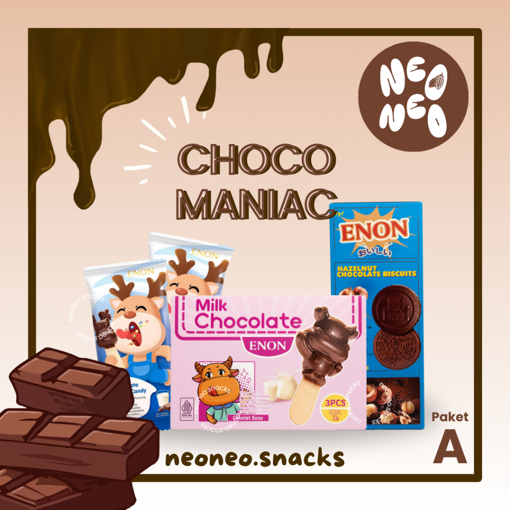 

Choco Maniac - ENON Chocolate with Popping Candy - ENON Chocolate - ENON Biscuit