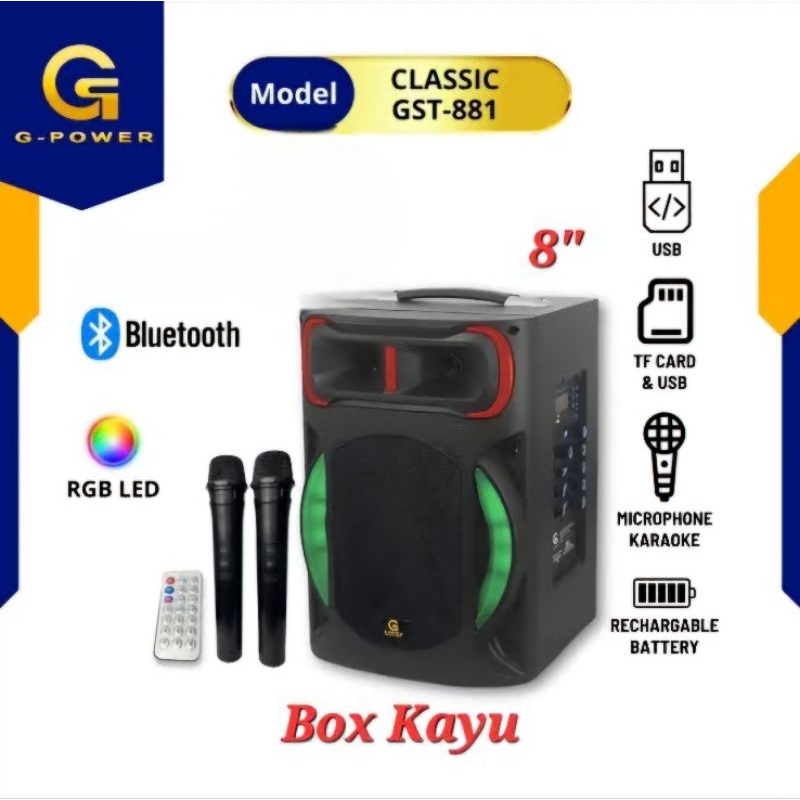 Speaker G-Power GST-881classic. Baru