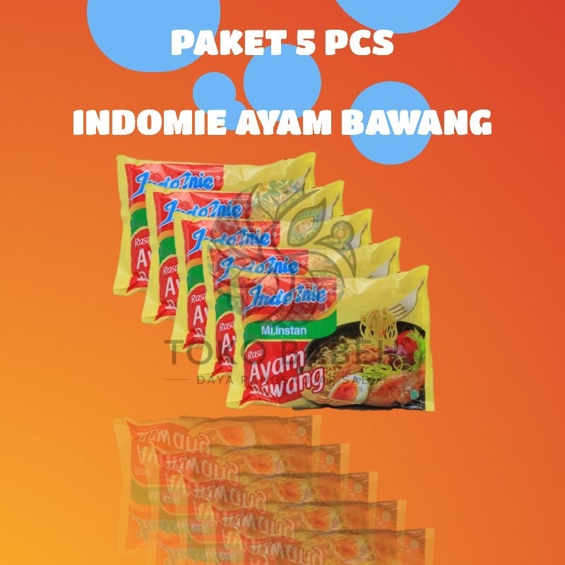 

Paket Indomie Ayam Bawang 5pcs 10pcs Mie Indomie Ayam Bawang Kuah Instan