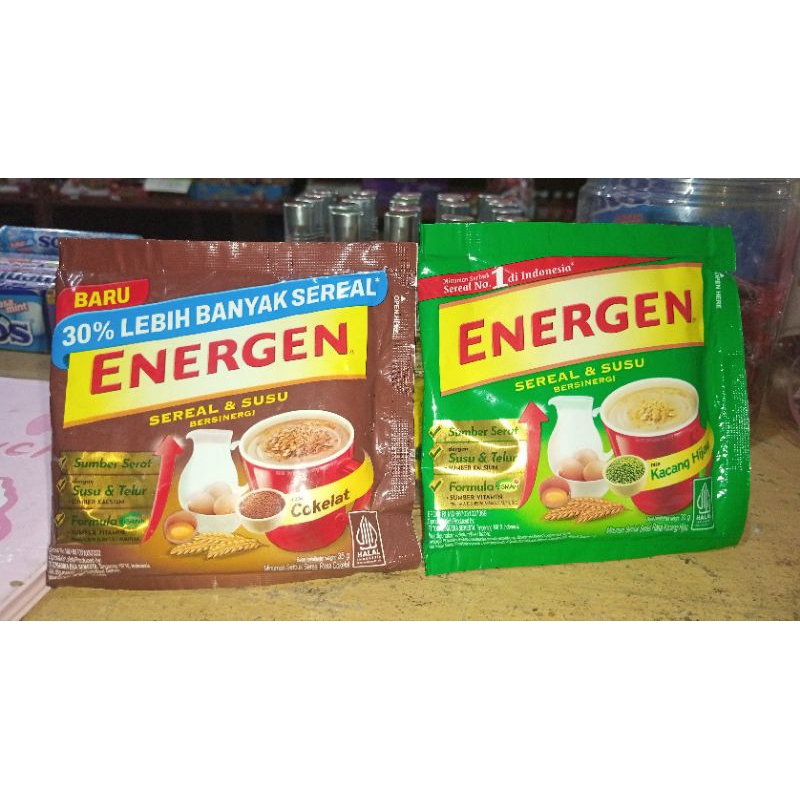 

Energen Cokelat, Kacang Hijau 30g 10 Sachet