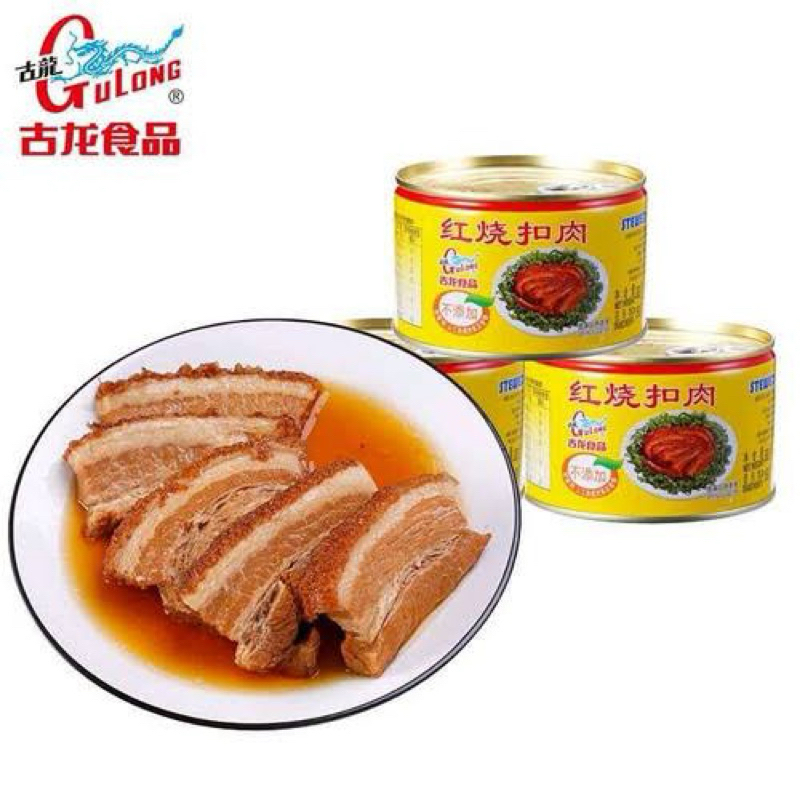 

GULONG Stewed Pork Slice 383 gr - iga babi olahan dalam saus (NON HALAL)