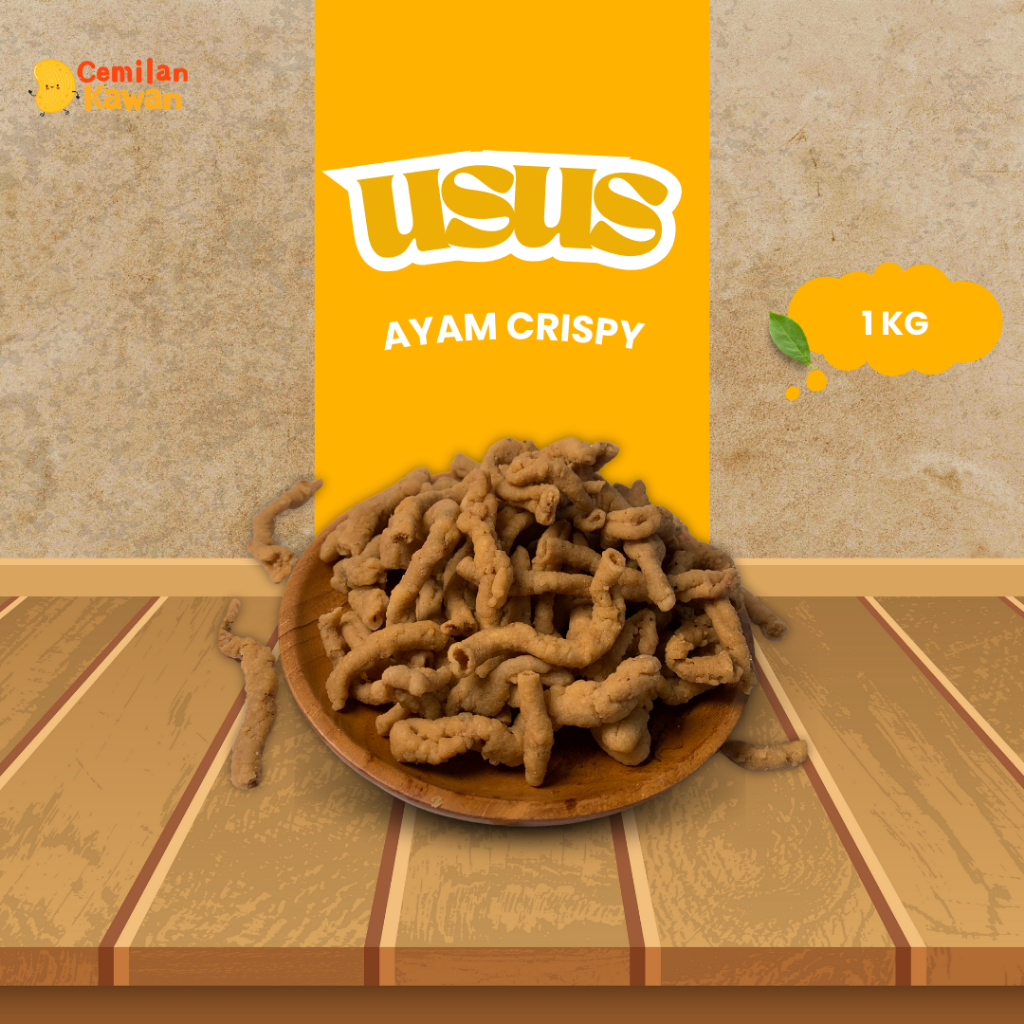 

Cemilan Kawan - Usus Krispi Original | Keripik Usus Ayam 1 Kg Snack Kiloan