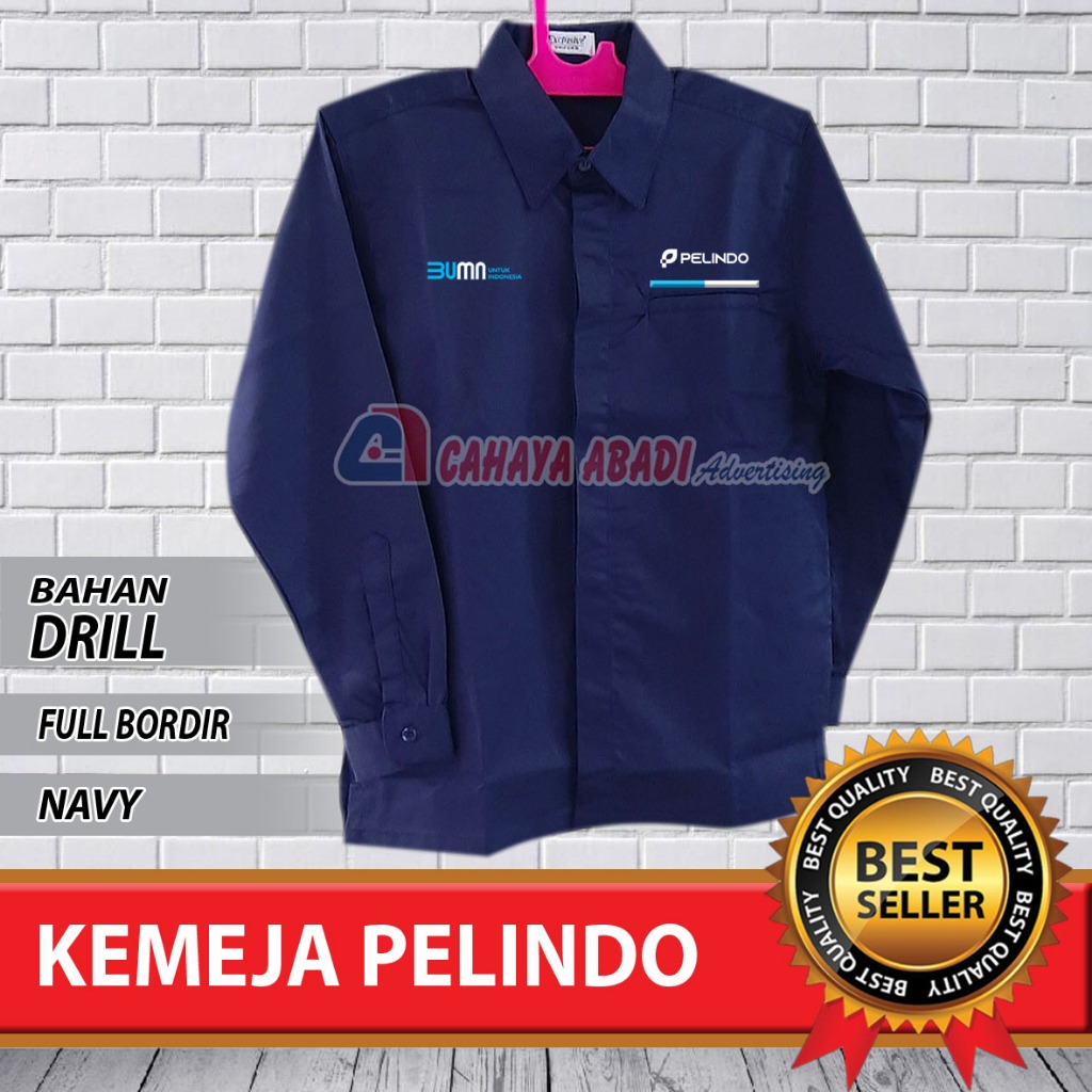 Kemeja BUMN Pelindo Seragam BUMN Pelindo Baju BUMN Pelindo Navy