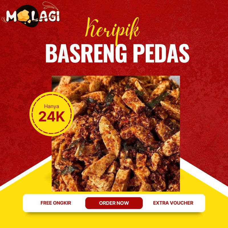 

MOLAGI Basreng Pedas Gurih Daun Jeruk Kemasan Sedang