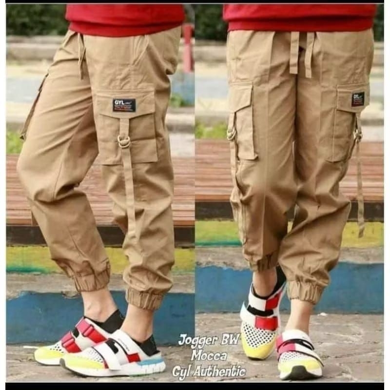 CELANA CARGO WANITA JUMBO / CELANA CARGO TWILL / LUNA CARGO / CELANA JOGGER CARGO PANJANG WANITA