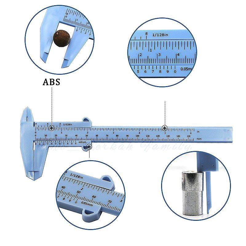 

penggaris vernier caliper meter 0-150mm jangka Sorong plastik