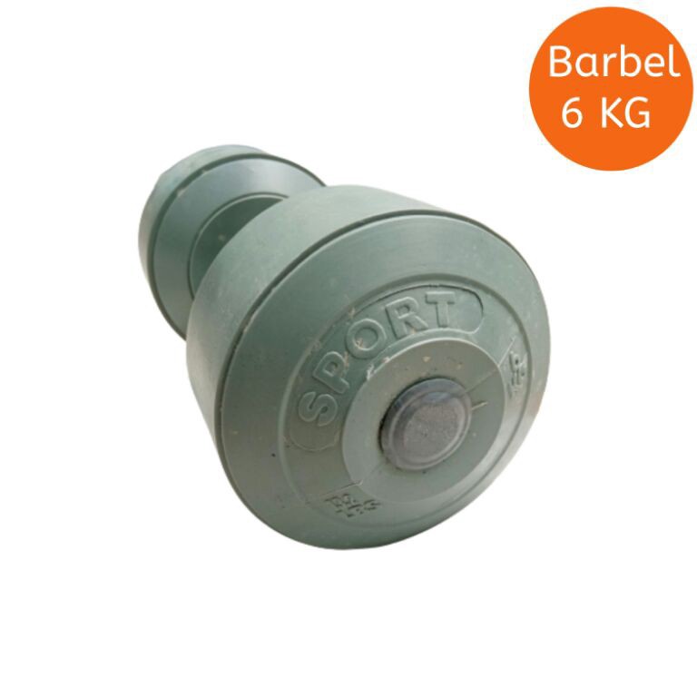 Diskon Bulan Ini Barbel 6kg plastik pvc dumbell barbel6kg