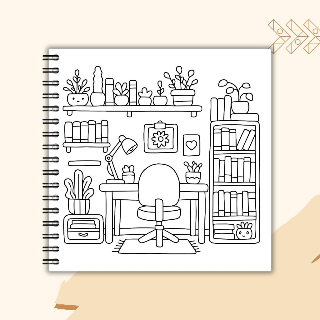 

Cozy Retreat Coloring Book for Adult and kids