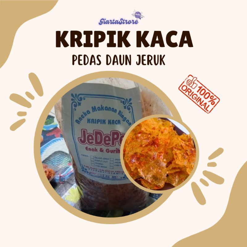 

Kripik Kaca Viral 1kg/Kripik Kaca pedas daun jeruk