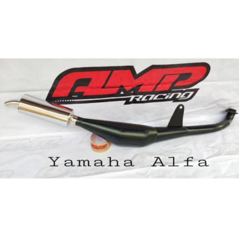 knalpot alfa knalpot yamaha alfa murah - knalpot yamaha alfa standar racing slincer chrom