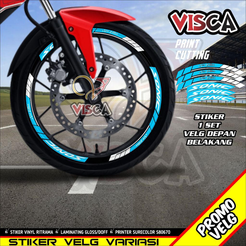 Stiker Velg Sonic List Velg Motor Stiker Velg Sonic A04