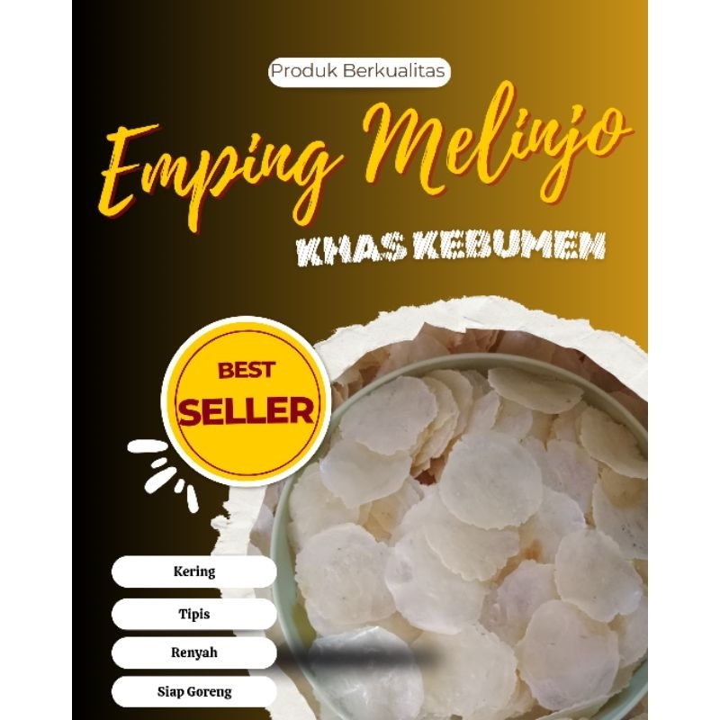 

Emping Melinjo Mentah Original Kualitas Super, Kering Siap Goreng ukuran Kecil