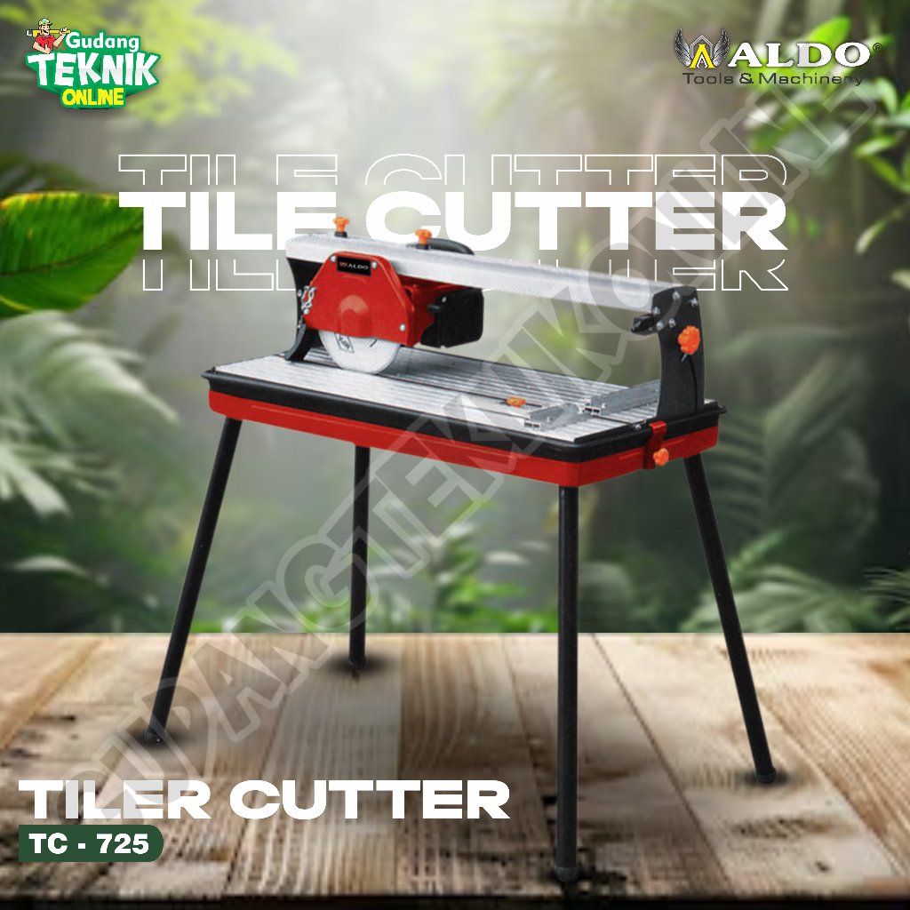 Mesin Potong Keramik 62cm LISTRIK ALDO TC-725 800W / Mesin Pemotong Keramik Granit Granite 625mm Tab