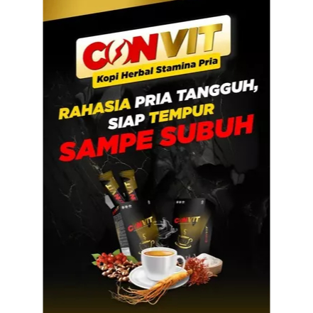 

CONVIT Kopi Herbal Vitalitas Pria Meningkatkan Stamina Pria