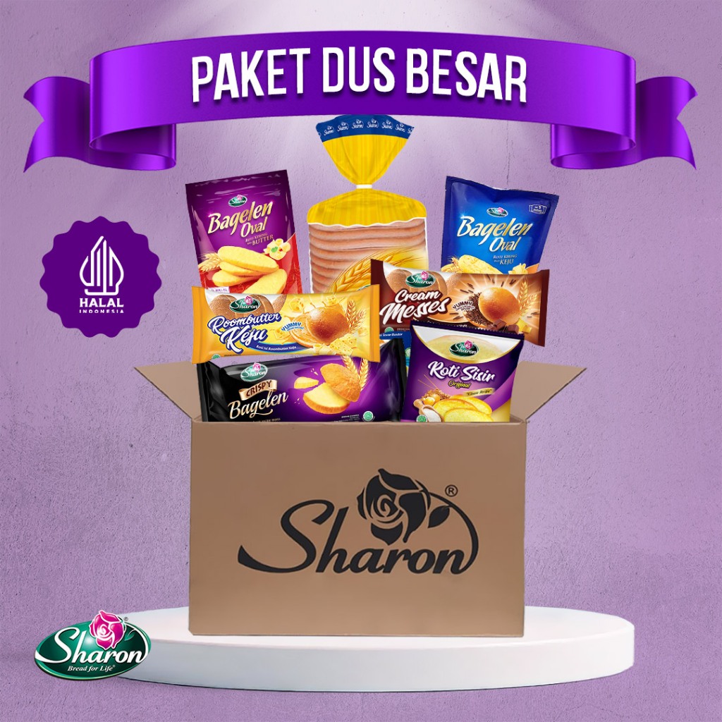 

( PAKET DUS BESAR ) Roti Sharon Bakery dengan Kemasan Hemat