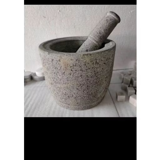 lumpang batu kali 17cm