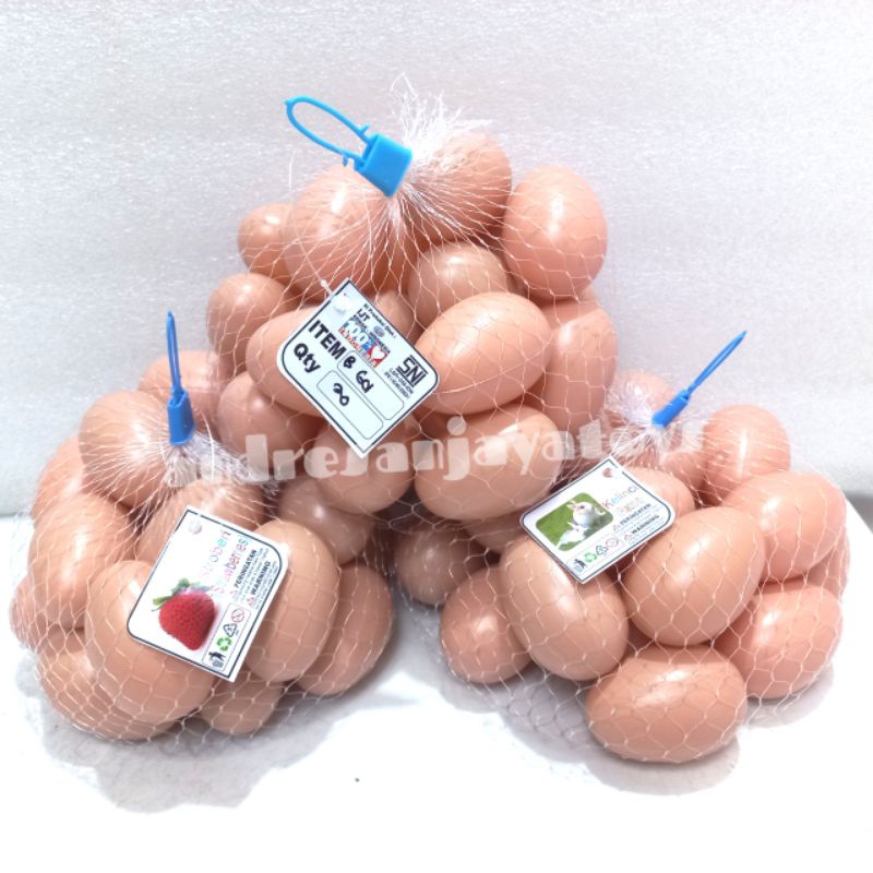 Mainan Telur Plastik Coklat isi 20 pcs no B601