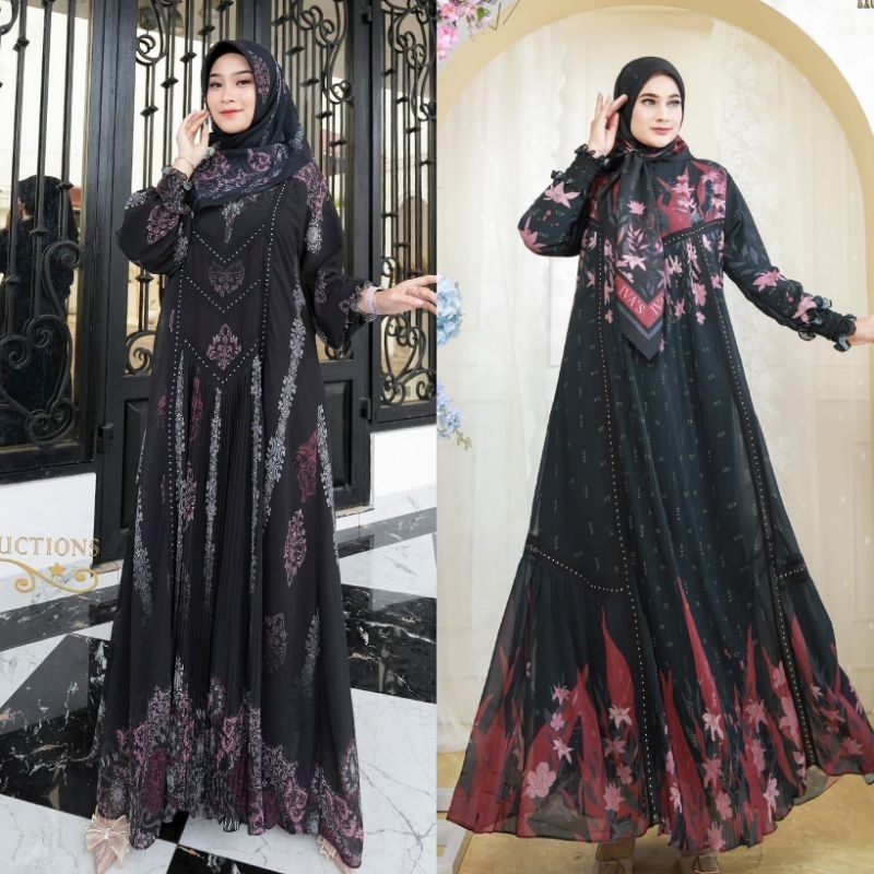 dress gamis ranika belva ivas production  original / Long tunik hester
