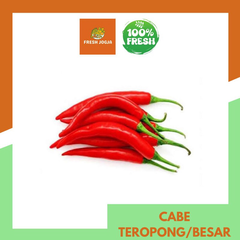 

Cabe Teropong / Cabe Besar per 100gr | Fresh Jogja