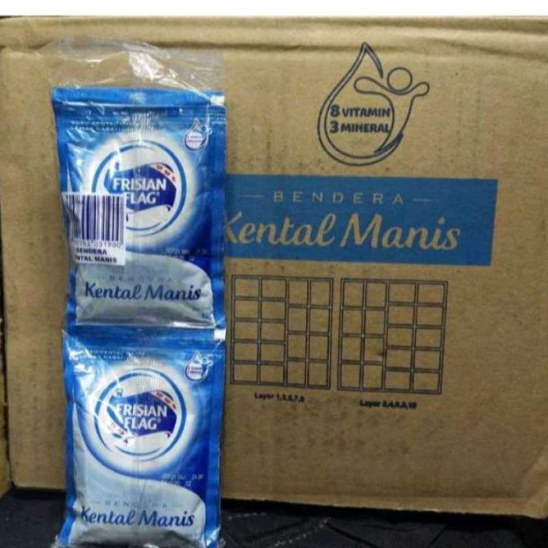 

FRISIAN FLAG Susu Kental Manis kemasan 38g per kardus