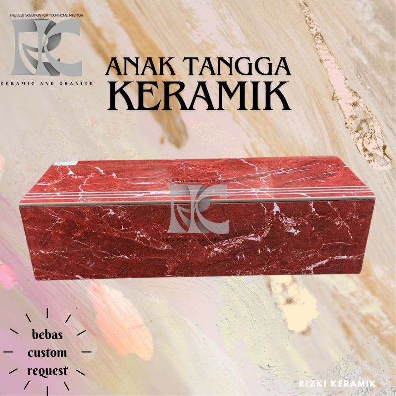 Granit anak tangga 30x80 20x80 / 30x70 20x70 Stone red