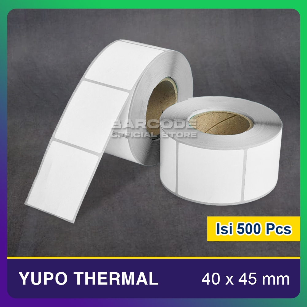 

Kertas Stiker 40x45mm Bahan Yupo Thermal 40 x 45 mm Label Timbangan