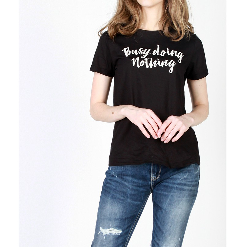 Logo Jeans Kaos Wanita Busy 12571L4BK