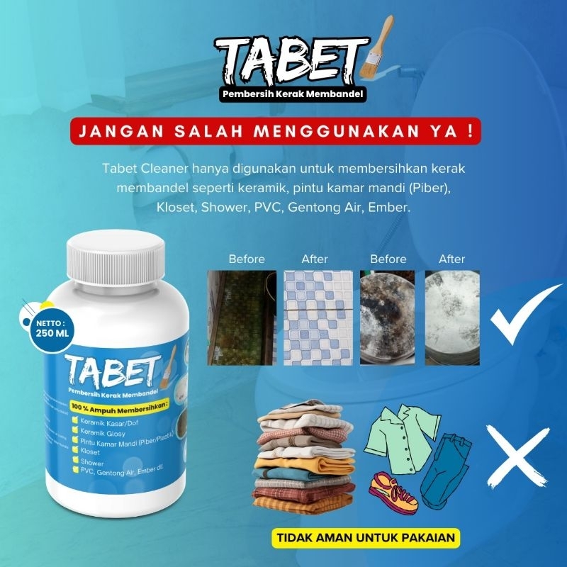 PEMBERSIH KERAK KAMAR MANDI - 100% BEKERJA AMPUH / TABET CLEANER / Pembersih Kerak Keramik, Kloset, 
