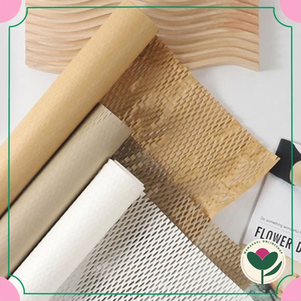 

20 lembar Honeycomb cellophane flower bouquet wrapping paper kertas pembungkus buket bunga sarang lebah MK1670