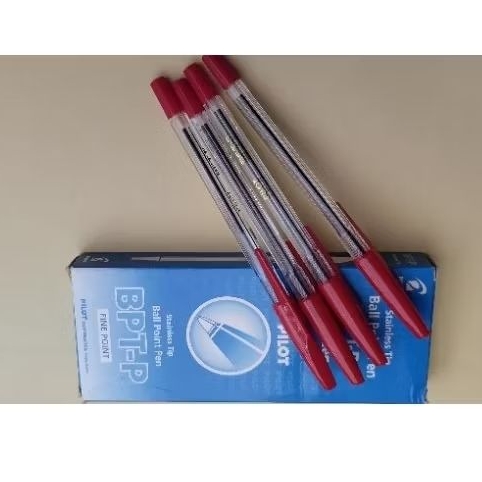 

Bolpen pilot warna merah,12 pcs.